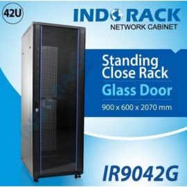 Ir9148 Rack INDORACK CLOSE RACK – GLASS DOOR 42U IR9042G – VIRIYA COMPUTAMA